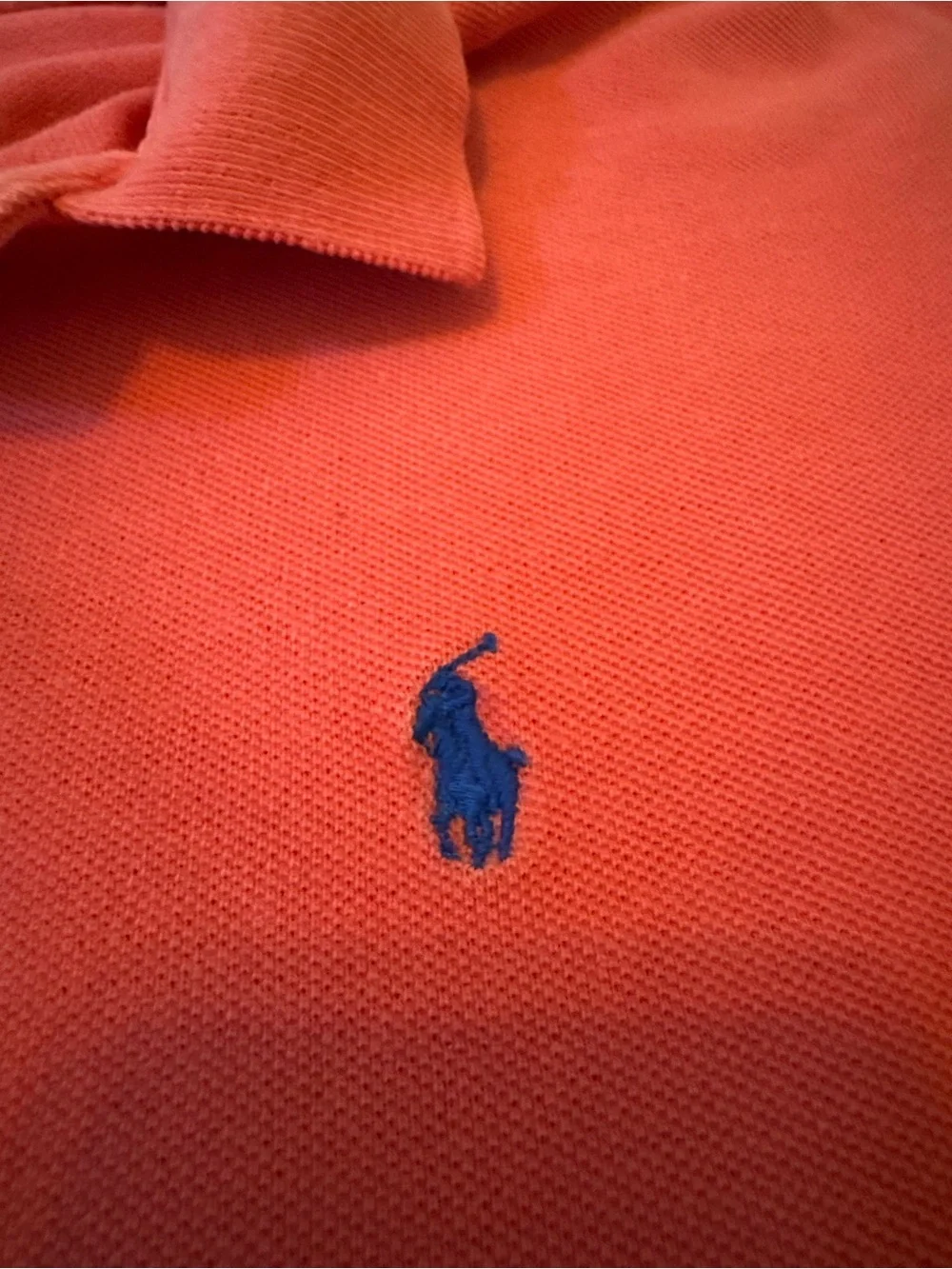 Polo by Ralph Lauren Coral Polo Shirt with Navy Pony